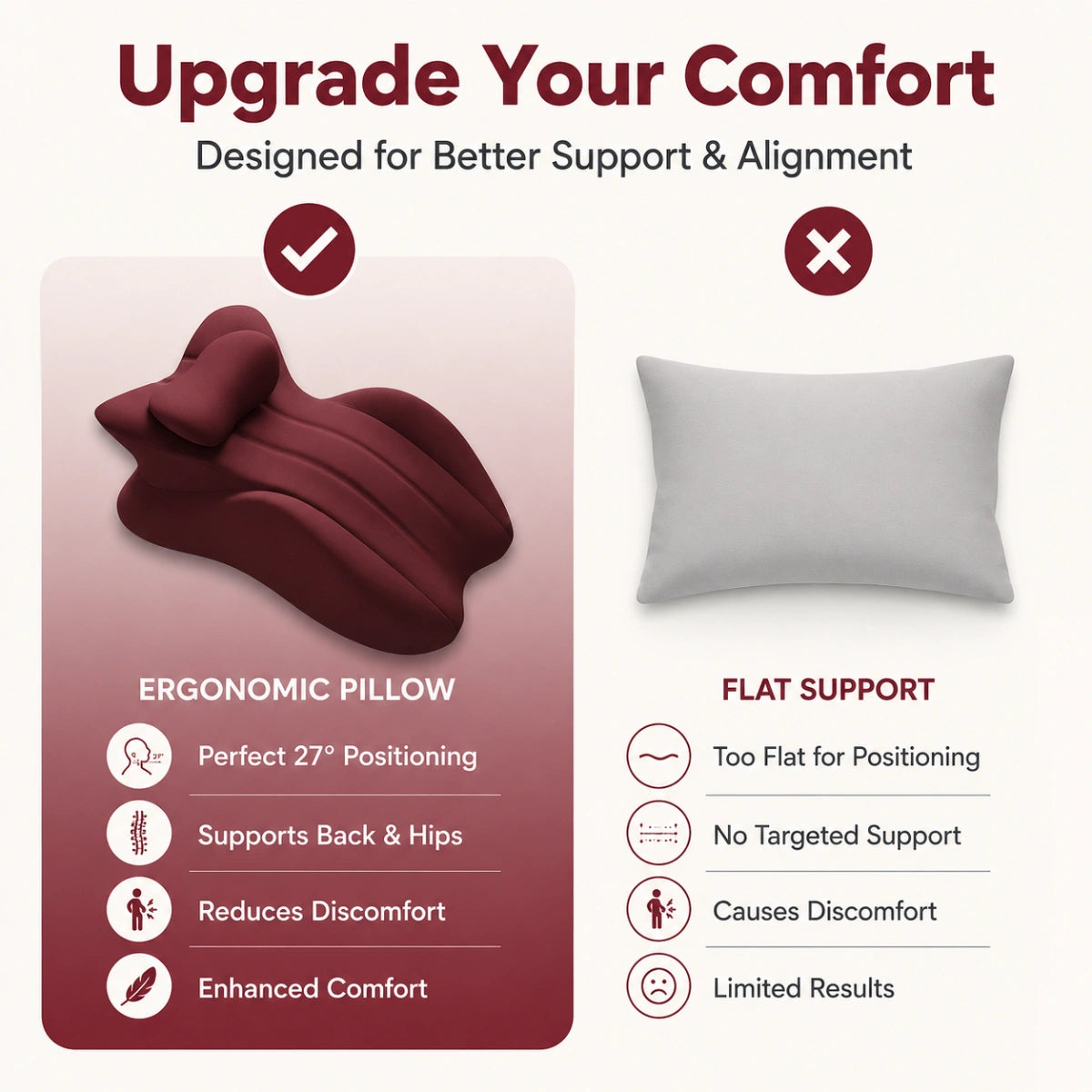 Sweet Spot Pillow - The Pillow That Makes Her Grip The Sheets
